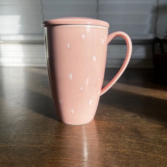 Pink Heart Patterned Mug - Picture 3 of 6